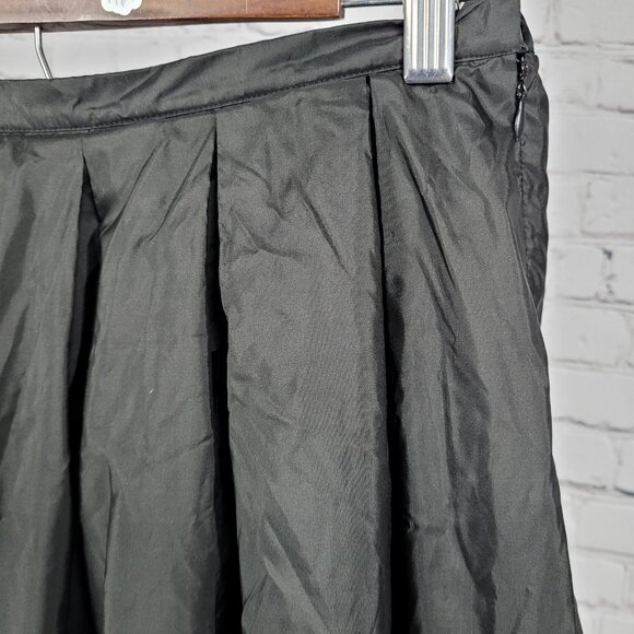 Valerie Stevens Black 100% Silk Pleated Elastic Waist Full Tulle Skirt Medium M - Picture 11 of 14